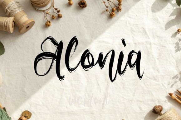 Alonia: A Script Font That Elevates Campaigns with Elegance