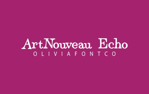 Artnouveau Echo: A Script Font for Campaign Creativity
