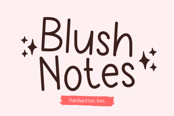 Blush Notes: A Playful Font for Real Branding Projects