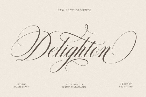 Delighton Script: A Versatile Script Font for Editorial Design