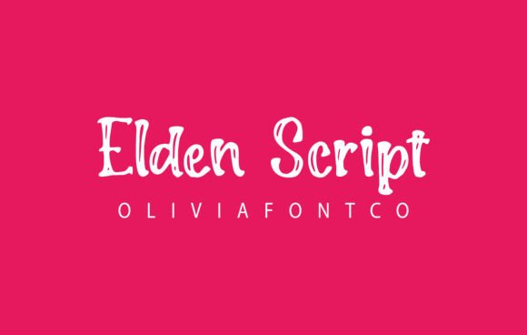 Elden Script: A Playful Typographic Companion for Creative Projects
