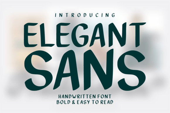 Font Choice That Speaks Volumes: Elegant Sans in Action