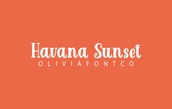 Havana Sunset Font: Elevate Your Brand with a Romantic Script