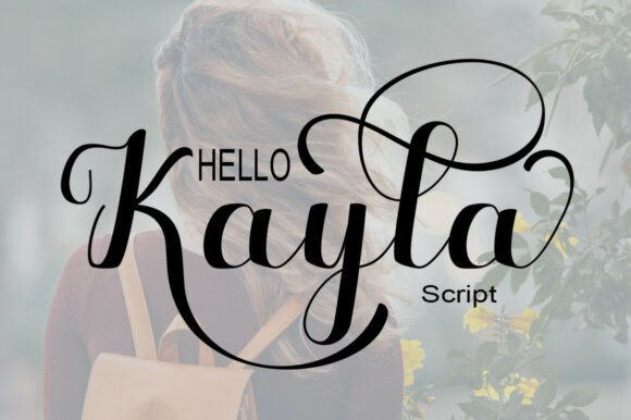 Hello Kayla Script Font for Crafters and Designers