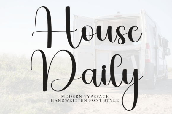 House Daily: A Warm Script Font for Branding and Design