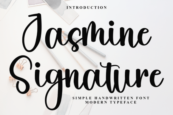 Jasmine Signature Font Review: A Bold Script for Branding