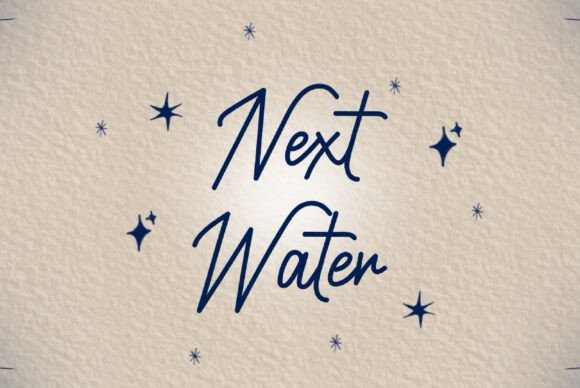 Next Water: A Handwritten Font for Fluid Branding
