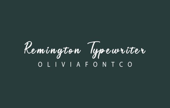 Remington Typewriter: A Font for Creative Campaigns