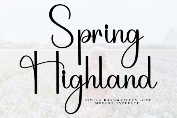 Spring Highland: A Handwritten Font for Creative Crafters