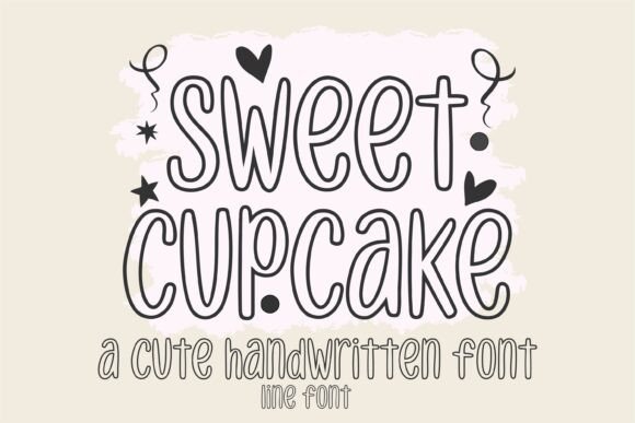 Sweet Cupcake Line: A Font for Playful Branding